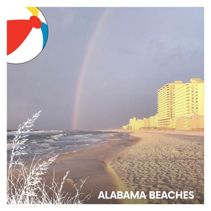 Rainbow Over The Gulf Coast Of Alabama